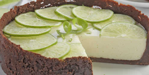 Torta de limão com chocolate