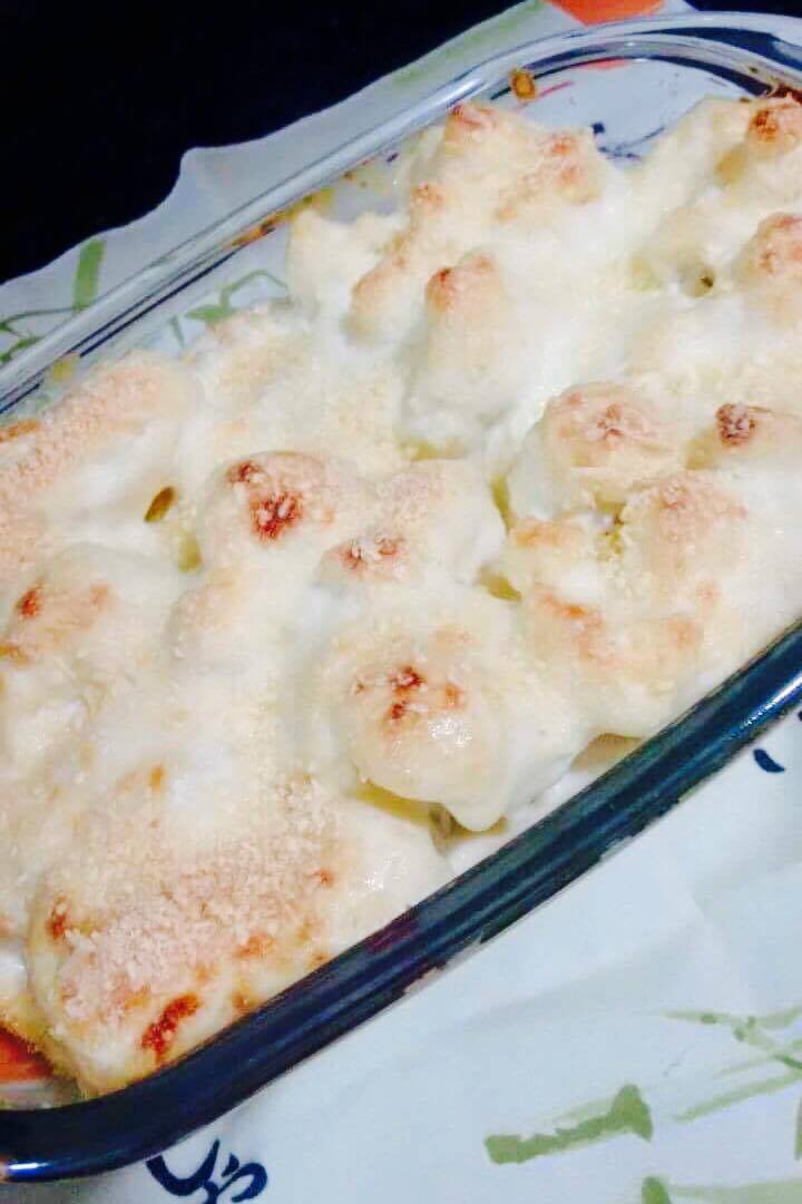 Couve-flor gratinada