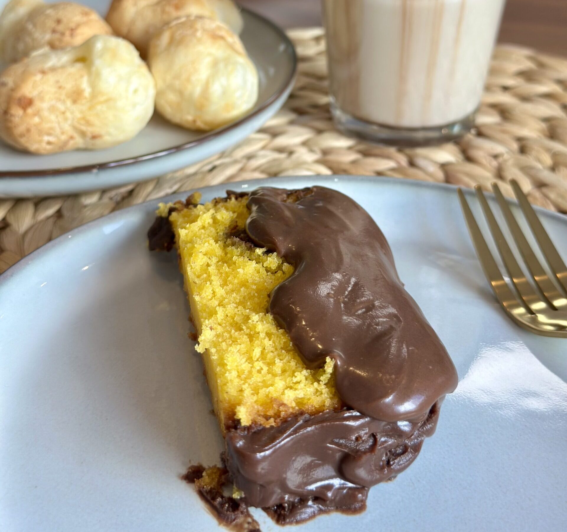 Bolo de Cenoura com brigadeiro
