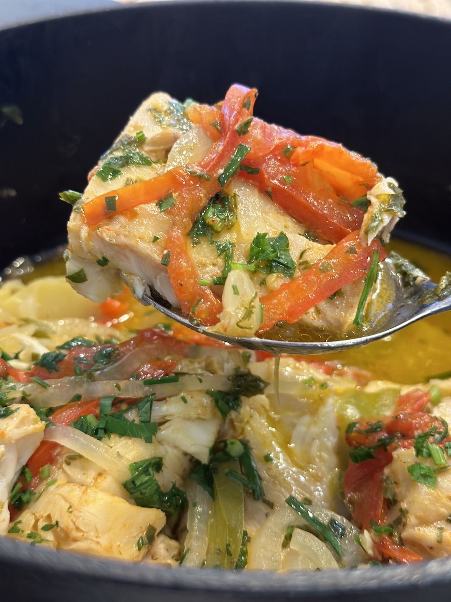 Peixe ensopado